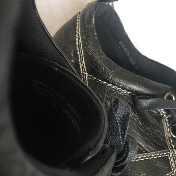 Skechers: factory scraped/distressed leather Oxford shoes main image 6